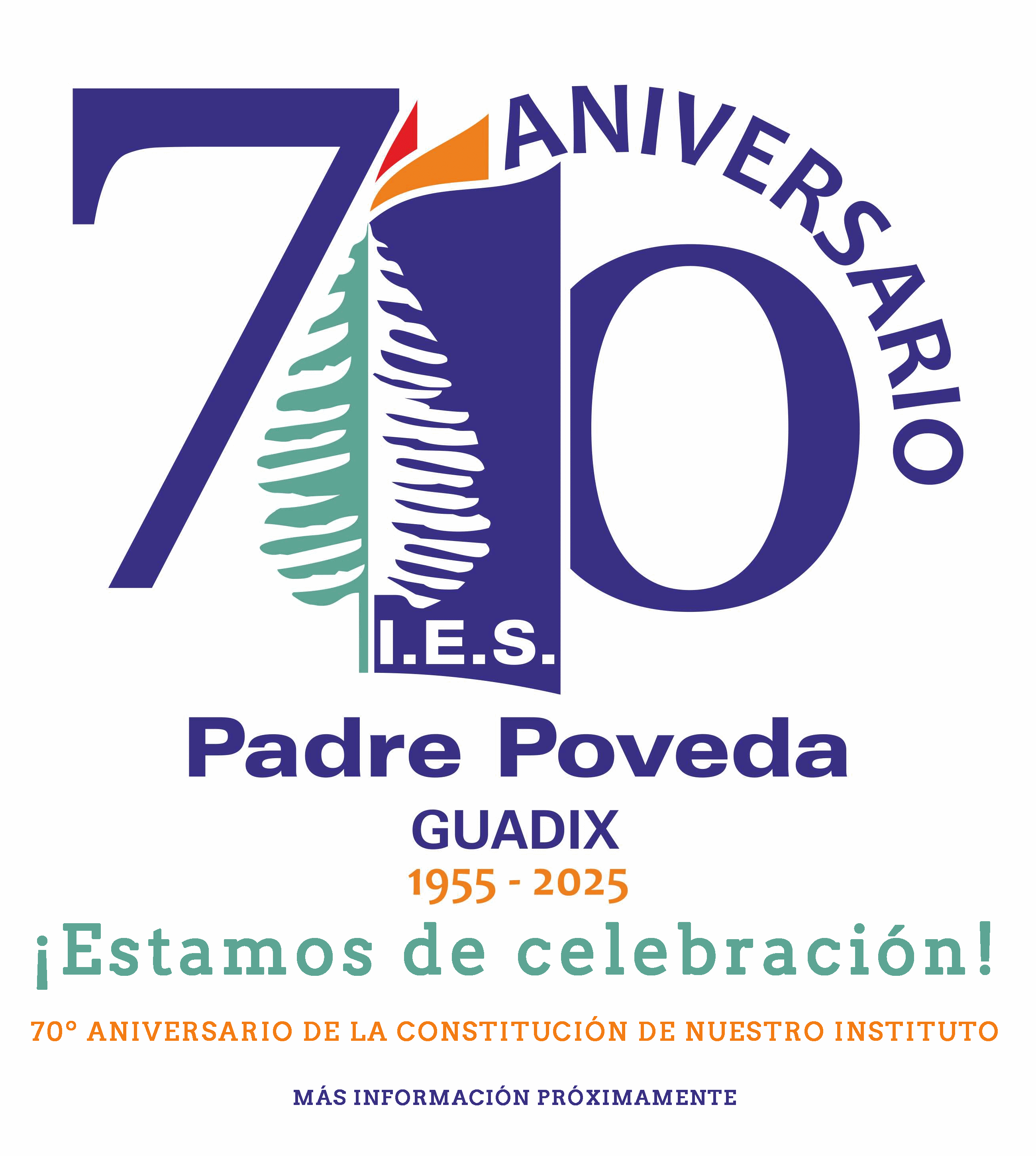 Logo IES Padre Poveda 70 aniversario Final A PNG